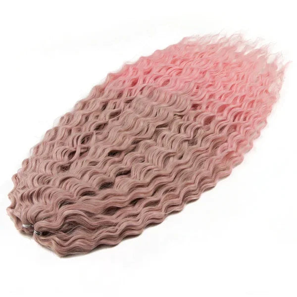 Ariel Synthetic Twist Crochet Hair – 24" Water Wave Braiding Extension - Himpall