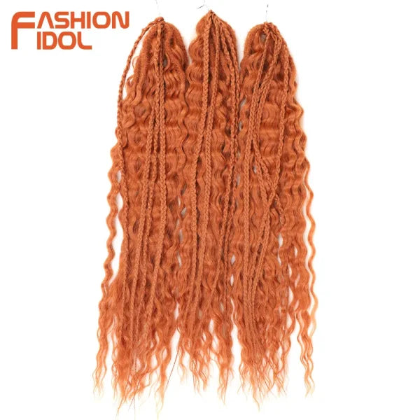 Ariel Synthetic Twist Crochet Hair – 24" Water Wave Braiding Extension - Himpall