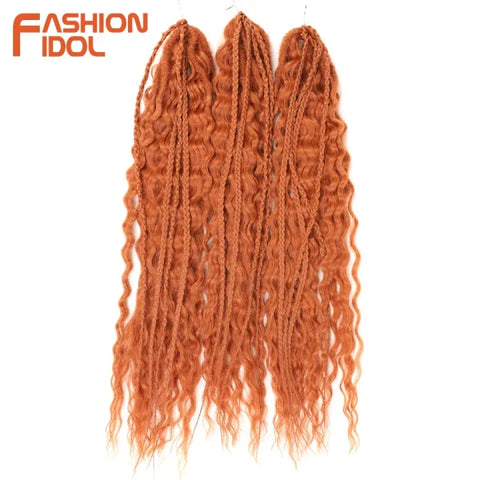Ariel Synthetic Twist Crochet Hair – 24" Water Wave Braiding Extension - Himpall