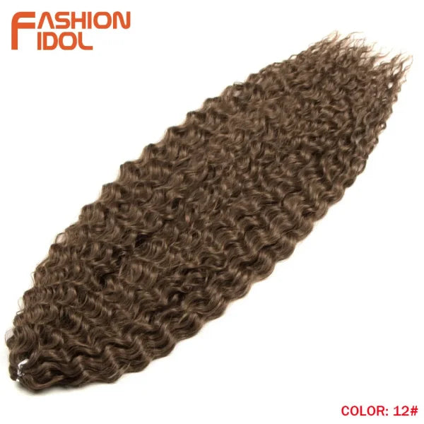 Ariel Synthetic Twist Crochet Hair – 24" Water Wave Braiding Extension - Himpall