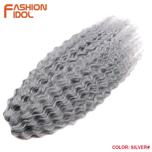Ariel Synthetic Twist Crochet Hair – 24" Water Wave Braiding Extension - Himpall