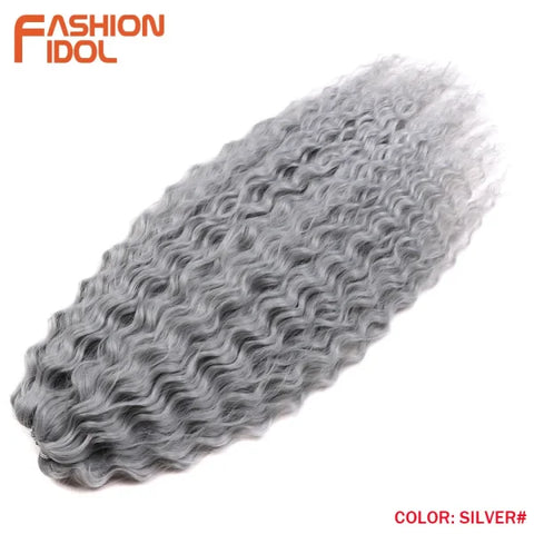 Ariel Synthetic Twist Crochet Hair – 24" Water Wave Braiding Extension - Himpall