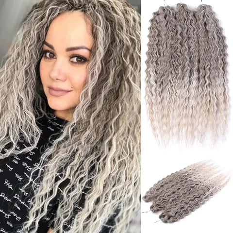 Ariel Synthetic Twist Crochet Hair – 24" Water Wave Braiding Extension - Himpall