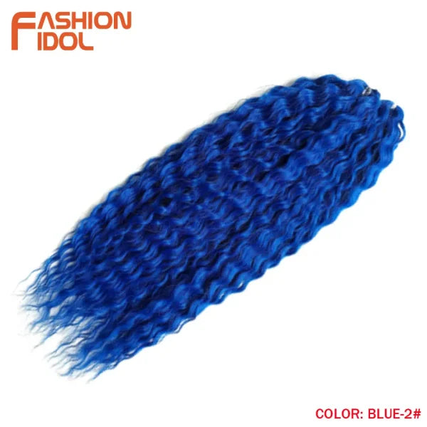 Ariel Synthetic Twist Crochet Hair – 24" Water Wave Braiding Extension - Himpall