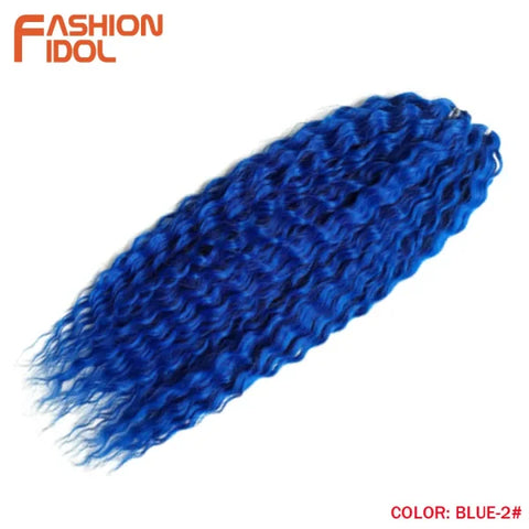 Ariel Synthetic Twist Crochet Hair – 24" Water Wave Braiding Extension - Himpall
