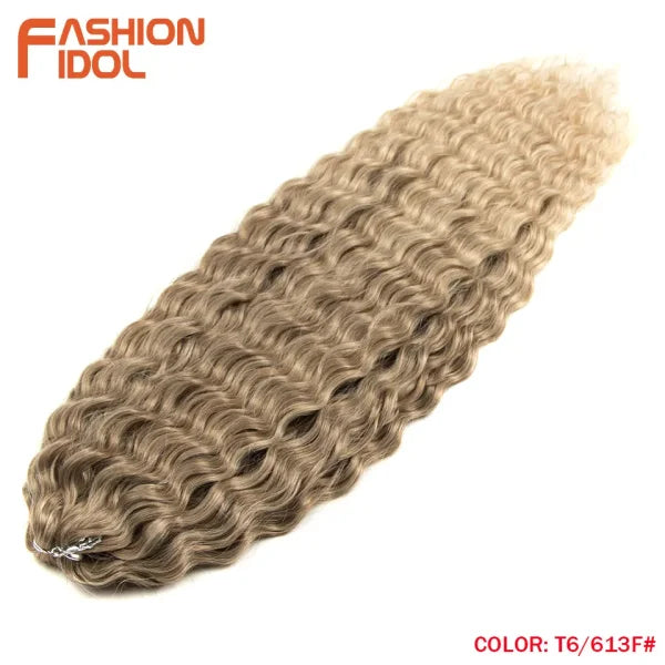 Ariel Synthetic Twist Crochet Hair – 24" Water Wave Braiding Extension - Himpall