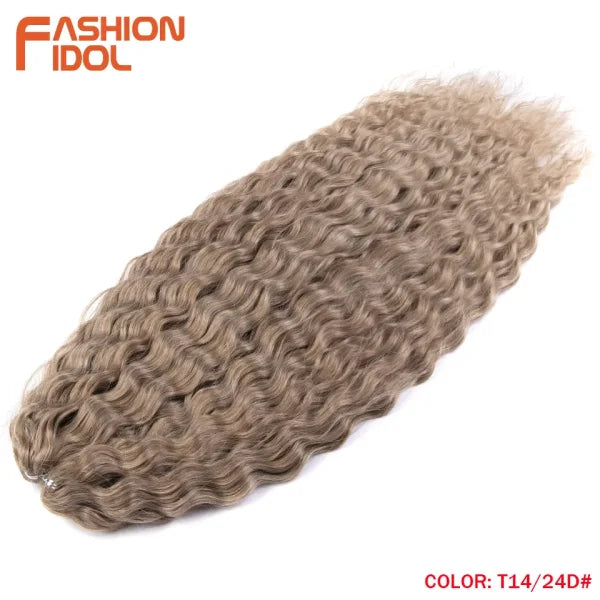 Ariel Synthetic Twist Crochet Hair – 24" Water Wave Braiding Extension - Himpall