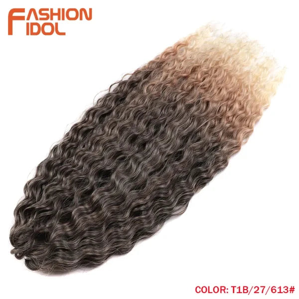 Ariel Synthetic Twist Crochet Hair – 24" Water Wave Braiding Extension - Himpall