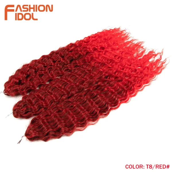 Ariel Synthetic Twist Crochet Hair – 24" Water Wave Braiding Extension - Himpall