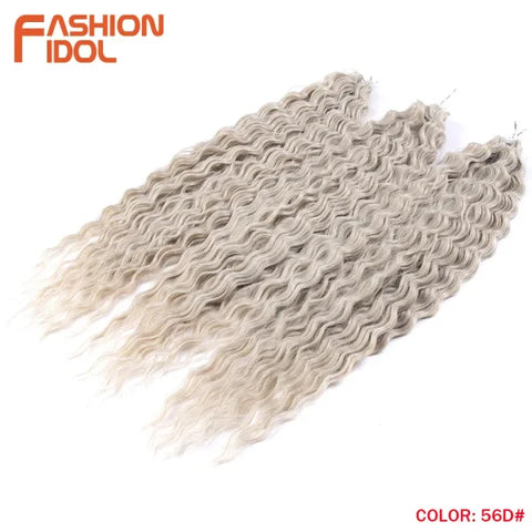 Ariel Synthetic Twist Crochet Hair – 24" Water Wave Braiding Extension - Himpall