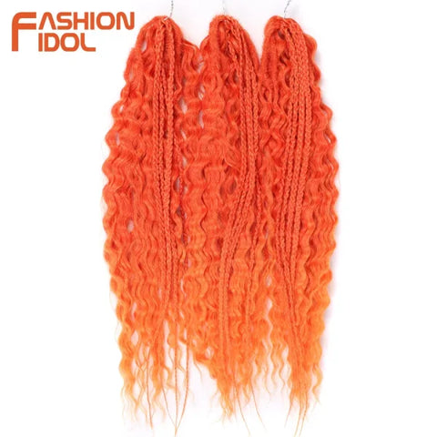 Ariel Synthetic Twist Crochet Hair – 24" Water Wave Braiding Extension - Himpall