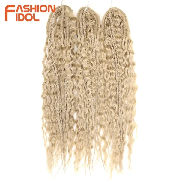 Ariel Synthetic Twist Crochet Hair – 24" Water Wave Braiding Extension - Himpall