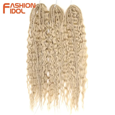 Ariel Synthetic Twist Crochet Hair – 24" Water Wave Braiding Extension - Himpall