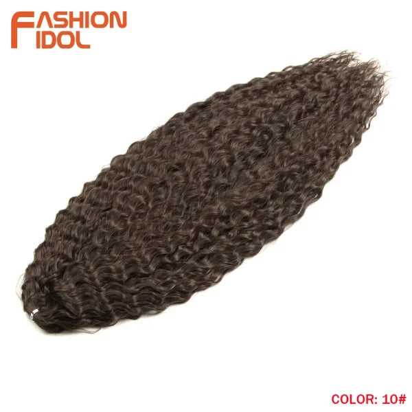 Ariel Synthetic Twist Crochet Hair – 24" Water Wave Braiding Extension - Himpall