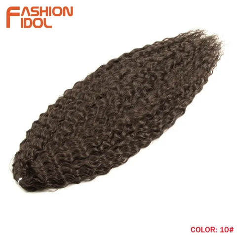 Ariel Synthetic Twist Crochet Hair – 24" Water Wave Braiding Extension - Himpall