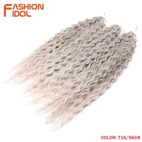 Ariel Synthetic Twist Crochet Hair – 24" Water Wave Braiding Extension - Himpall
