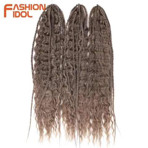 Ariel Synthetic Twist Crochet Hair – 24" Water Wave Braiding Extension - Himpall