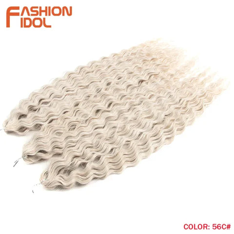 Ariel Synthetic Twist Crochet Hair – 24" Water Wave Braiding Extension - Himpall