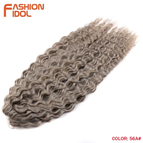 Ariel Synthetic Twist Crochet Hair – 24" Water Wave Braiding Extension - Himpall
