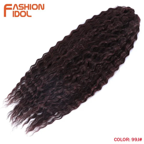 Ariel Synthetic Twist Crochet Hair – 24" Water Wave Braiding Extension - Himpall