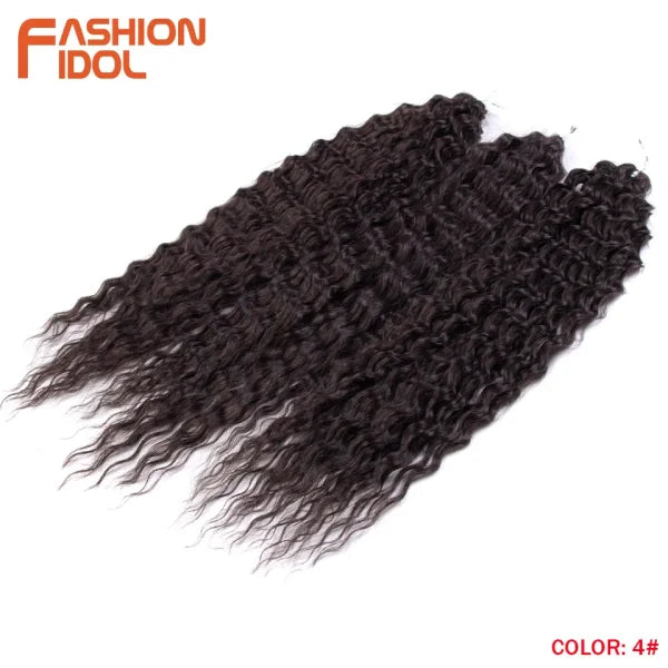 Ariel Synthetic Twist Crochet Hair – 24" Water Wave Braiding Extension - Himpall