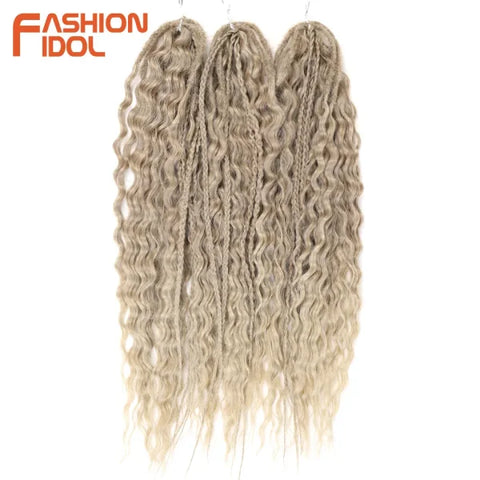 Ariel Synthetic Twist Crochet Hair – 24" Water Wave Braiding Extension - Himpall