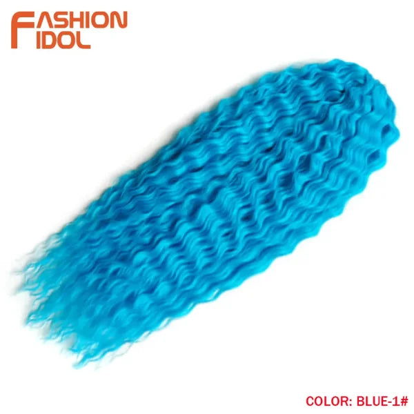 Ariel Synthetic Twist Crochet Hair – 24" Water Wave Braiding Extension - Himpall