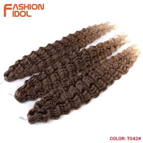 Ariel Synthetic Twist Crochet Hair – 24" Water Wave Braiding Extension - Himpall
