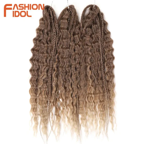 Ariel Synthetic Twist Crochet Hair – 24" Water Wave Braiding Extension - Himpall