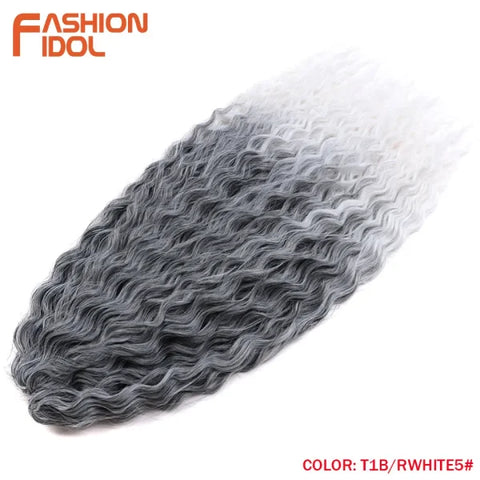 Ariel Synthetic Twist Crochet Hair – 24" Water Wave Braiding Extension - Himpall