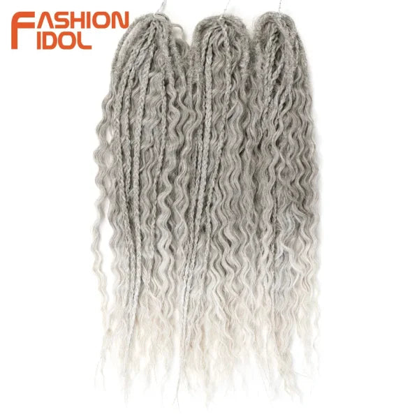 Ariel Synthetic Twist Crochet Hair – 24" Water Wave Braiding Extension - Himpall
