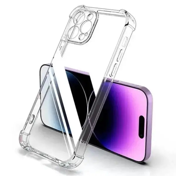ArmorGuard Silicone Clear Case with Shockproof Protection for iPhone - Himpall