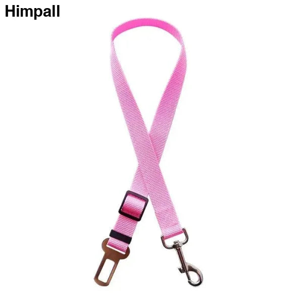 Pink adjustable dog seat belt with metal clips for Army Green Adjustable Dog Seat safety