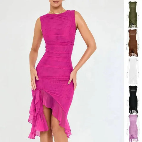 Summer Dress – Slim Sleeveless Style for Casual Summer Fashion