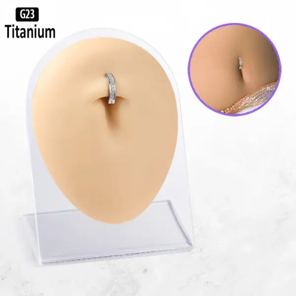 ASTM F136 Titanium Piercing 14G Belly Button Ring Reverse Curved Navel 10/12mm Bar Length Barbell Body Piercing Jewelry