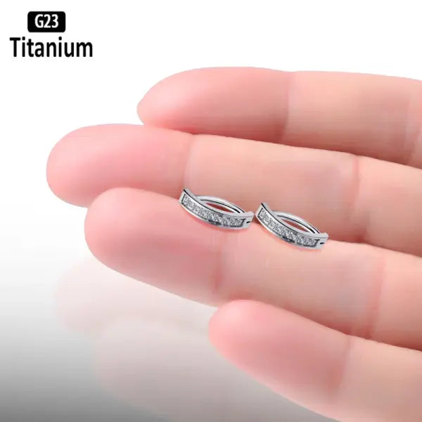 ASTM F136 Titanium Piercing 14G Belly Button Ring Reverse Curved Navel 10/12mm Bar Length Barbell Body Piercing Jewelry