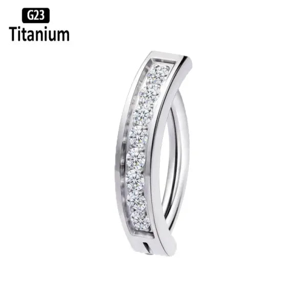 ASTM F136 Titanium Piercing 14G Belly Button Ring Reverse Curved Navel 10/12mm Bar Length Barbell Body Piercing Jewelry