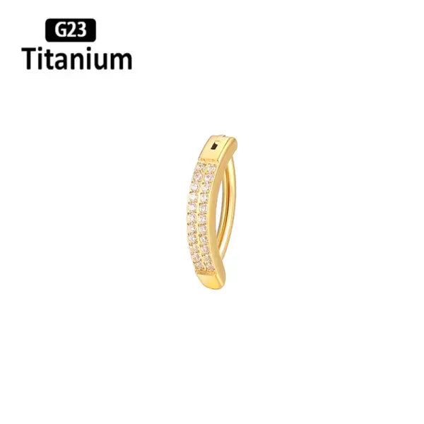 ASTM F136 Titanium Piercing 14G Belly Button Ring Reverse Curved Navel 10/12mm Bar Length Barbell Body Piercing Jewelry
