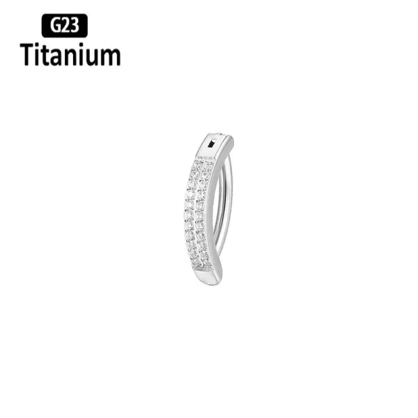 ASTM F136 Titanium Piercing 14G Belly Button Ring Reverse Curved Navel 10/12mm Bar Length Barbell Body Piercing Jewelry