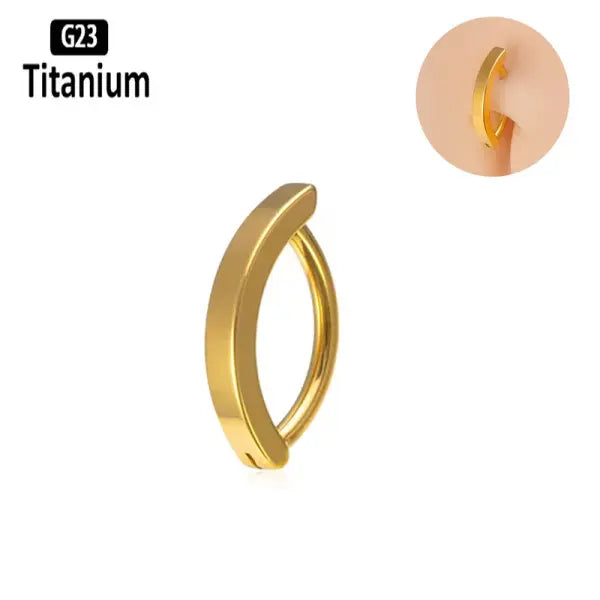 ASTM F136 Titanium Piercing 14G Belly Button Ring Reverse Curved Navel 10/12mm Bar Length Barbell Body Piercing Jewelry