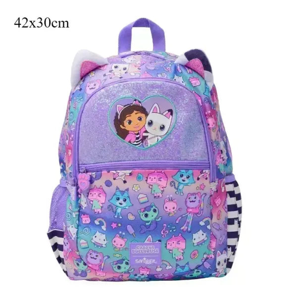Australia Original Gabby Dollhouse Classic Student Backpack 42cm X 30cm Lunch Bag Pencil Case - L 42x30cm