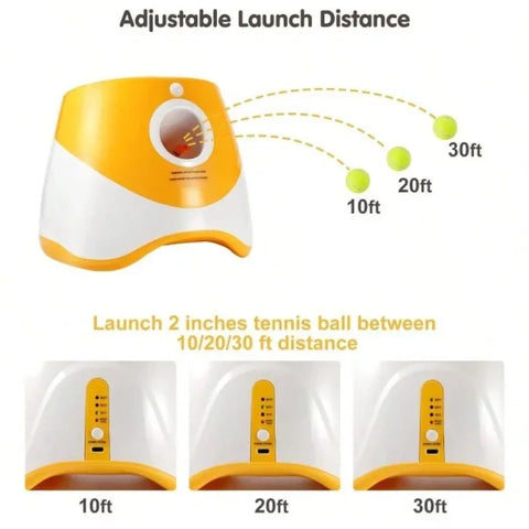 Automatic Dog Ball Launcher – Interactive Tennis Throwing Toy - Himpall