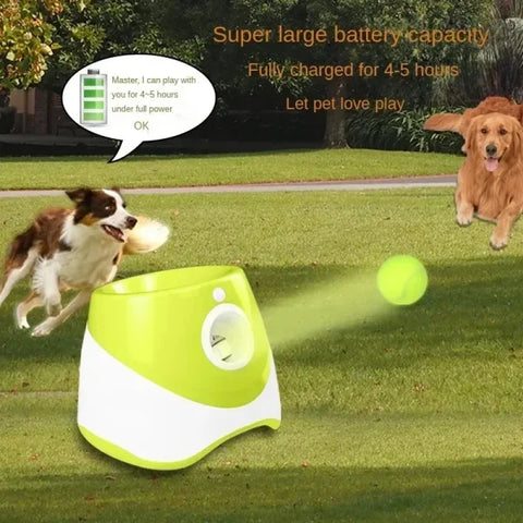 Automatic Dog Ball Launcher – Interactive Tennis Throwing Toy - Himpall