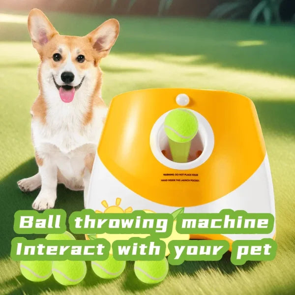 Automatic Dog Ball Launcher – Interactive Tennis Throwing Toy - Himpall