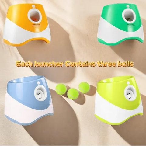 Automatic Dog Ball Launcher – Interactive Tennis Throwing Toy - Himpall