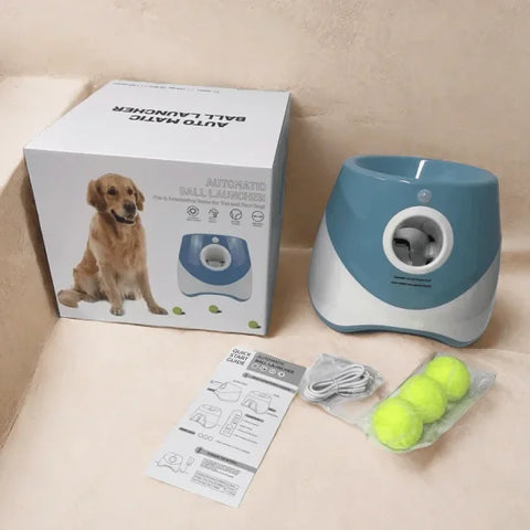 Automatic Dog Ball Launcher – Interactive Tennis Throwing Toy - Himpall