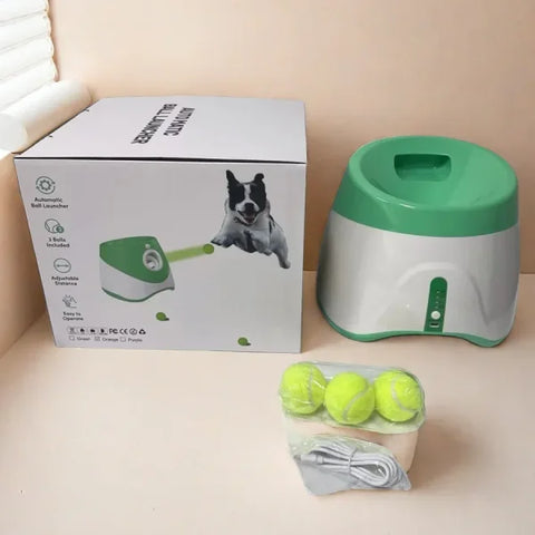Automatic Dog Ball Launcher – Interactive Tennis Throwing Toy - Himpall