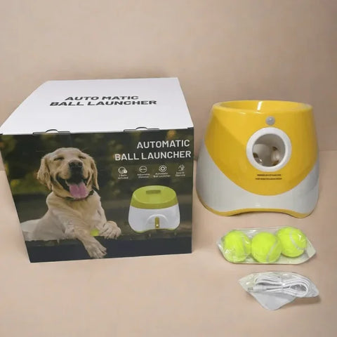 Automatic Dog Ball Launcher – Interactive Tennis Throwing Toy - Himpall