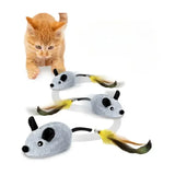 Automatic Sensing Moving Mouse Interactive Cat Toys Electronic Remote Squeaky Cat Toy For Kitten USB Rechargeable Pet