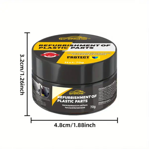 automotive plastic repair agent-interior and exterior plastic polishing wax scratch repair anti-aging cream suitable